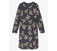 Nachthemd langarm Blumen graphit - Comfort Nightwear 46