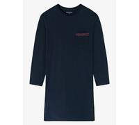Schiesser Herren lang-Bigshirt-Sleepshirt-Organic Cotton-Comfort Nightwear Nachthemd, Nachtblau_182901, 52