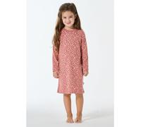 Nachthemd langarm Animal Print altrosa - Kids Nightwear 128