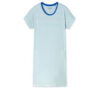 Schiesser Damen Kurzarm Baumwolle Modal Sleepshirt Bigshirt-Nightwear Nachthemd, Jade_181260, 52