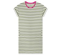 Schiesser Nachthemd 95 cm – Damen Kurzarm, weiche Baumwolle, Streifen linde, mit Taschen, Größe 46