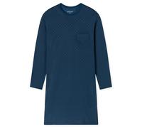 Schiesser Herren lang-Bigshirt-Sleepshirt-Baumwolle-Comfort Essentials Nachthemd, atlantikblau_182022, 58