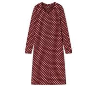 Schiesser Comfort Essentials Longsleeve Sleepshirt Rot Baumwolle 46 Damen
