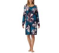 Schiesser Damen Langarm Baumwolle Modal mit Knopfleiste-Nightwear Nachthemd, Multicolor 4_181892, 38 (2er Pack)