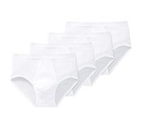 Schiesser Original Classics Doppelripp Sportslip mit Eingriff - 005052-4er Spar-Pack (9 Weiß)