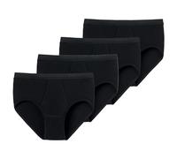 Schiesser - Original Classics Feinripp - Sportslip/Unterhose - 4er Pack (7 Schwarz)