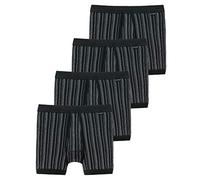 Schiesser - Original Classics Feinripp - Unterhose kurz mit Eingriff - 172695-4er Pack (8 Schwarz)