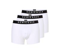 Schiesser Unterwäsche Boxershorts 95/5 Webgummibund weiss Herren - 3 Stück, Größe 7
