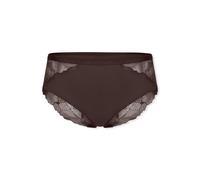 Panty SCHIESSER "Unique Premium", Damen, Gr. 40, Single Jersey, braun (330, deep braun), Single Jersey, Obermaterial: 85% Modal, 15% Elasthan, körpernah, Unterhosen Panty, mit wunderschöner, femininer