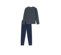 SCHIESSER Pyjama anthrazit grau | 106