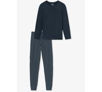 Schiesser Pyjama Damen blau, 38