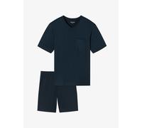 Schiesser Herren Schlafanzug Kurz V-ausschnitt - Nightwear Set Pyjamaset