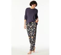 Schiesser Pyjama-Hose in Schwarz - Größe 40 | Damen Loungewear
