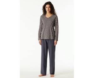 Schiesser Pyjama in Anthrazit - Größe 36 | Damen Loungewear