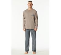 Schiesser Pyjama in Beige - Größe 56 | Herren Waesche