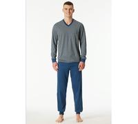 Schiesser Pyjama in Blau - Größe 52 | Herren Waesche