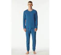 Schiesser Pyjama in Blau - Größe 52 | Herren Waesche