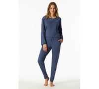 Schiesser Pyjama in Dunkelblau - Größe 36 | Damen Loungewear