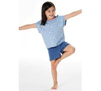 Schlafanzug kurz Muscheln hellblau - Kids Nightwear 104