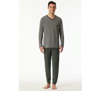 Schiesser Pyjama in Khaki - Größe 52 | Herren Waesche