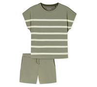 Schiesser Pyjama in Oliv - Größe 38 | Damen Loungewear