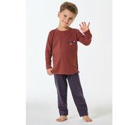 Schiesser Pyjama in Rot - Größe 116 | Kinder Waesche