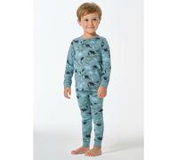 Schiesser Pyjama in Türkis - Größe 92 | Kinder Waesche