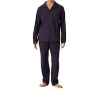 Schiesser Herren Pyjama Lang Pyjamaset, dunkelblau, 58