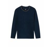 SCHIESSER Pyjama Langarmshirt blau | 52