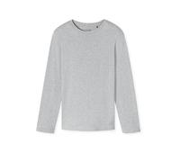 SCHIESSER Pyjama Langarmshirt grau-mel grau | 56