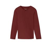 SCHIESSER Pyjama Langarmshirt MIX + RELAX dunkelrot | 54