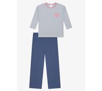 Schiesser Pyjama Mädchen blau, 92