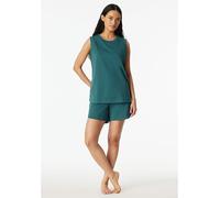 Schiesser Pyjama-Oberteil in Petrol - Größe 36 | Damen Loungewear