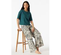 Schiesser Pyjama-Oberteil in Petrol - Größe 46 | Damen Loungewear