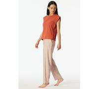 Schiesser Pyjama-Oberteil in Terracotta - Größe 38 | Damen Loungewear