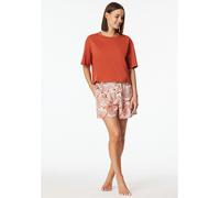 Schiesser Pyjama-Shorts in Terracotta - Größe 36 | Damen Loungewear