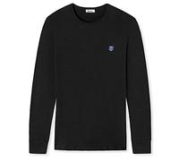 Schiesser Revival, He-Shirt Friedrich, Langarm, Henley, schwarz, 006/L