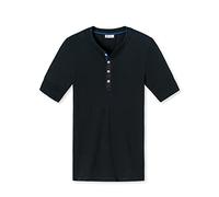 Schiesser T‑Shirt Freizeit Revival Karl‑Heinz Kurzarm Schwarz Herren Größe 5