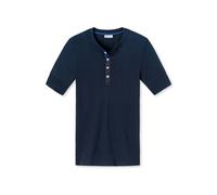 SCHIESSER Revival Herren Shirt - 1/2 Arm, Kurzarm Unterhemd, Karl-Heinz Dunkelblau XXL