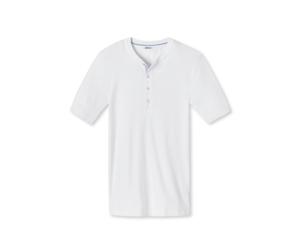 SCHIESSER Revival Herren Shirt - 1/2 Arm, Kurzarm Unterhemd, Karl-Heinz Weiß M