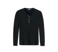 SCHIESSER Revival Herren Shirt - Langarm, Unterhemd, Karl-Heinz L Schwarz