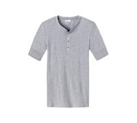 Schiesser Revival T-Shirt Herren Regular Fit Langarm Baumwolle grau, M