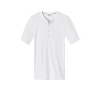 Schiesser Revival T-Shirt Herren Regular Fit Langarm Baumwolle weiß, S