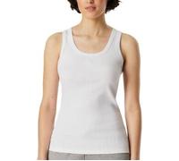 Schiesser Rib Tank Top Weiß Baumwolle X-Small Damen