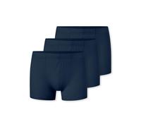 Schiesser Herren 3 PACK Unterwäsche Shorts mit weichem Bund Bio Baumwolle Multipack - 95/5 Organic, dunkelblau_173988, 6/ L