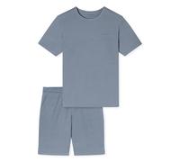 SCHIESSER - Schlafanzug kurz blaugrau - Gr. - 48