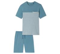 SCHIESSER - Schlafanzug kurz blaugrau - Gr. - 52
