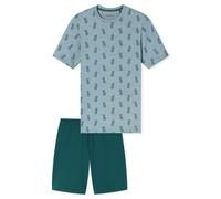 SCHIESSER - Schlafanzug kurz grün - Gr. - 56