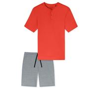 SCHIESSER - Schlafanzug kurz hellrot - Gr. - 58