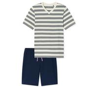 SCHIESSER - Schlafanzug kurz kalkweiss - Gr. - 50